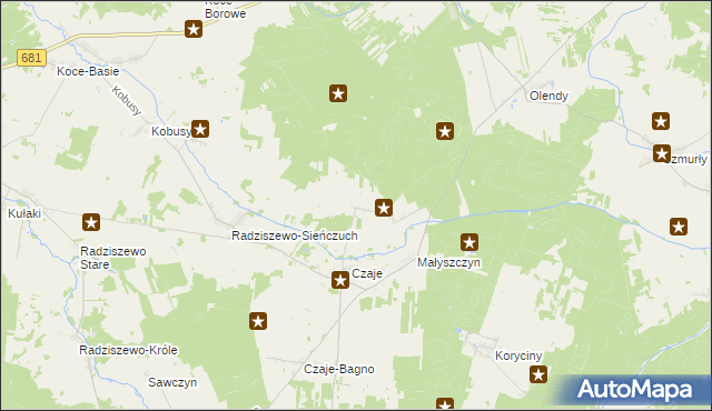 mapa Czaje-Wólka, Czaje-Wólka na mapie Targeo