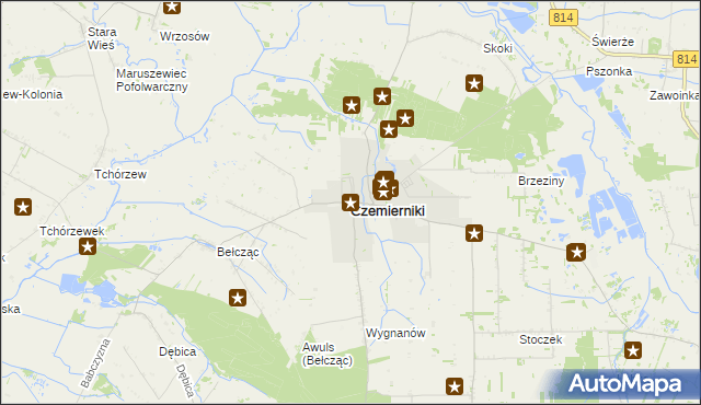 mapa Czemierniki, Czemierniki na mapie Targeo