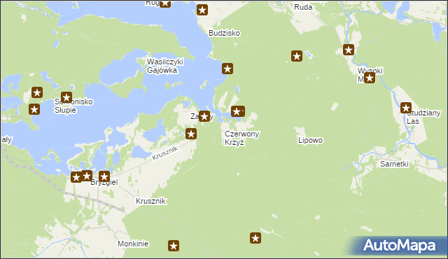 mapa Czerwony Krzyż, Czerwony Krzyż na mapie Targeo