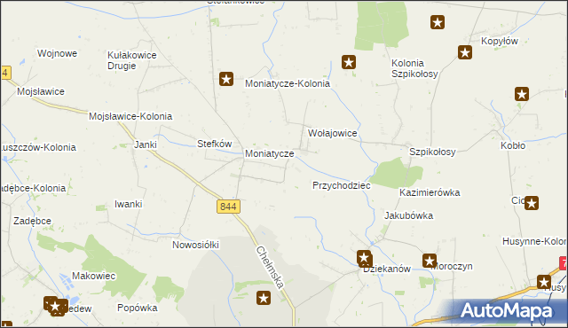 mapa Czortowice, Czortowice na mapie Targeo