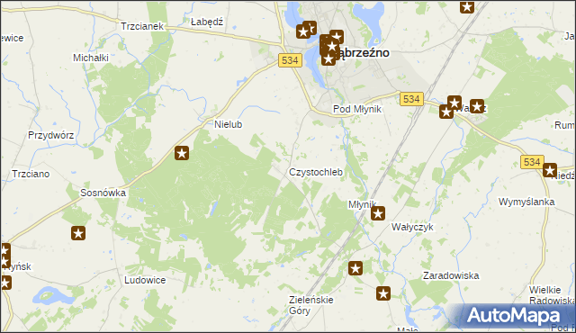 mapa Czystochleb, Czystochleb na mapie Targeo