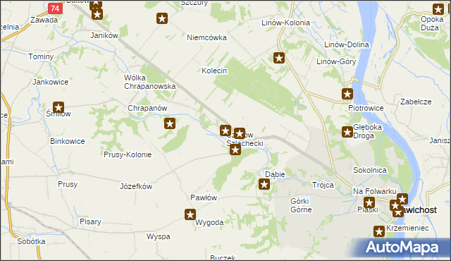 mapa Czyżów Szlachecki, Czyżów Szlachecki na mapie Targeo