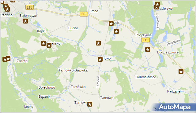 mapa Danowo gmina Goleniów, Danowo gmina Goleniów na mapie Targeo