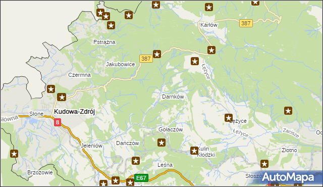 mapa Darnków, Darnków na mapie Targeo