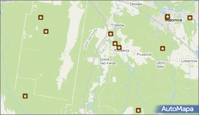 mapa Dobre nad Kwisą, Dobre nad Kwisą na mapie Targeo