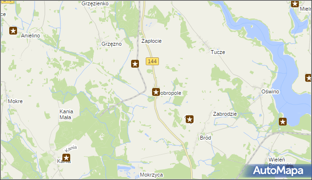 mapa Dobropole gmina Dobra, Dobropole gmina Dobra na mapie Targeo