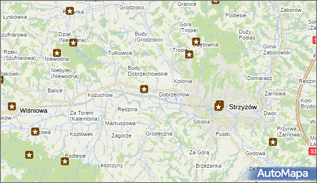 mapa Dobrzechów, Dobrzechów na mapie Targeo