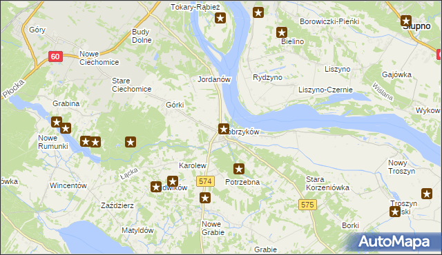 mapa Dobrzyków, Dobrzyków na mapie Targeo