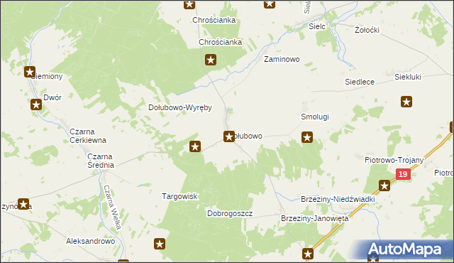 mapa Dołubowo, Dołubowo na mapie Targeo