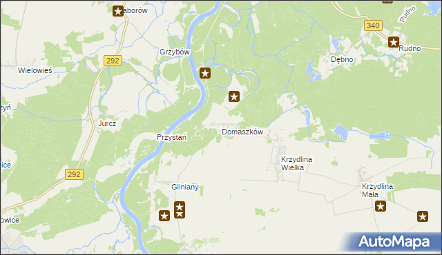 mapa Domaszków gmina Wołów, Domaszków gmina Wołów na mapie Targeo