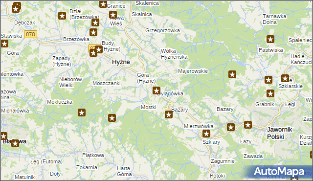 mapa Dylągówka, Dylągówka na mapie Targeo