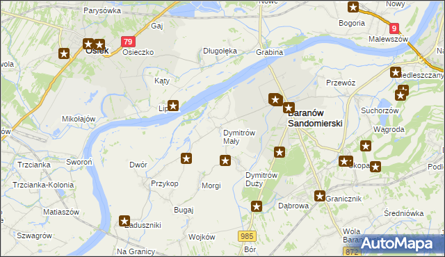 mapa Dymitrów Mały, Dymitrów Mały na mapie Targeo