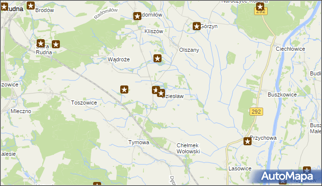 mapa Dziesław, Dziesław na mapie Targeo