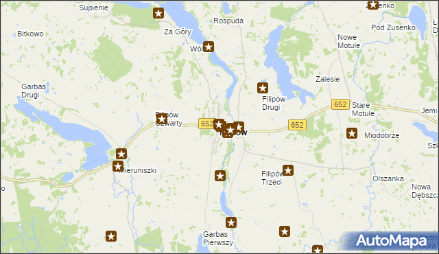 mapa Filipów powiat suwalski, Filipów powiat suwalski na mapie Targeo