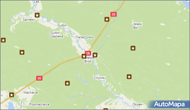 mapa Frącki, Frącki na mapie Targeo