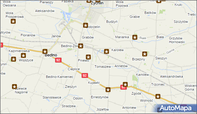 mapa Franciszków Nowy, Franciszków Nowy na mapie Targeo