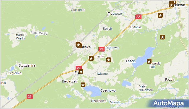 mapa Frank, Frank na mapie Targeo