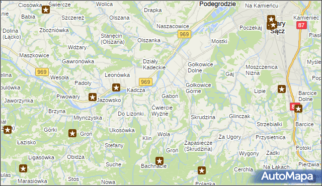 mapa Gaboń, Gaboń na mapie Targeo