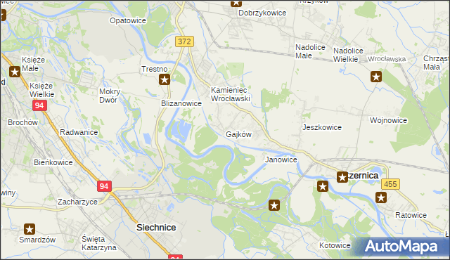 mapa Gajków, Gajków na mapie Targeo