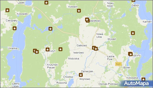 mapa Gałkowo, Gałkowo na mapie Targeo