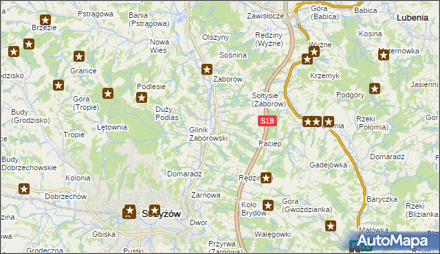 mapa Glinik Charzewski, Glinik Charzewski na mapie Targeo