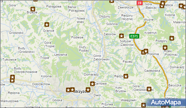 mapa Glinik Zaborowski, Glinik Zaborowski na mapie Targeo