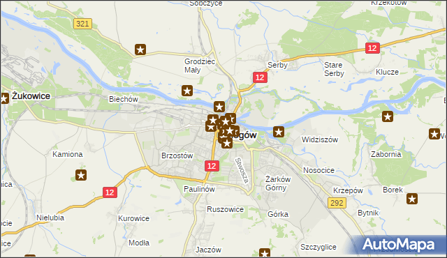 mapa Głogów, Głogów na mapie Targeo