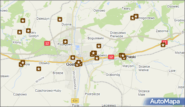 mapa Głogówko gmina Piaski, Głogówko gmina Piaski na mapie Targeo