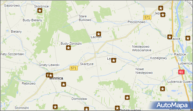 mapa Golądkowo, Golądkowo na mapie Targeo