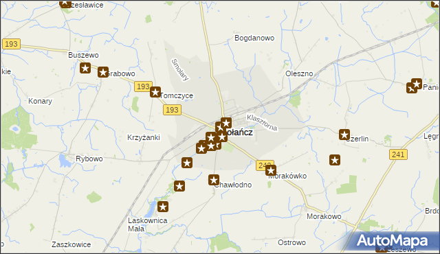 mapa Gołańcz, Gołańcz na mapie Targeo