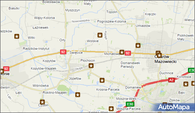 mapa Gołaszew, Gołaszew na mapie Targeo
