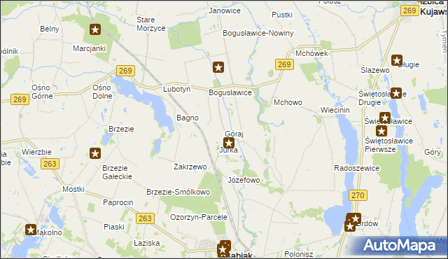 mapa Góraj, Góraj na mapie Targeo