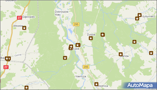 mapa Gorzupia Dolna, Gorzupia Dolna na mapie Targeo