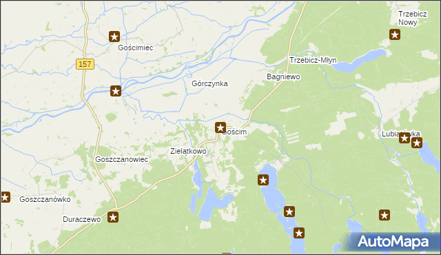 mapa Gościm, Gościm na mapie Targeo