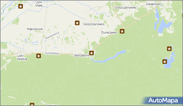 mapa Goszczanowo, Goszczanowo na mapie Targeo