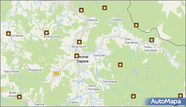 mapa Goszów, Goszów na mapie Targeo