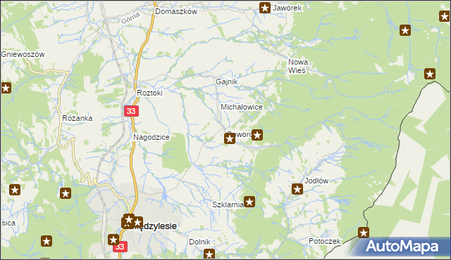 mapa Goworów, Goworów na mapie Targeo