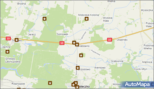 mapa Grabówno, Grabówno na mapie Targeo