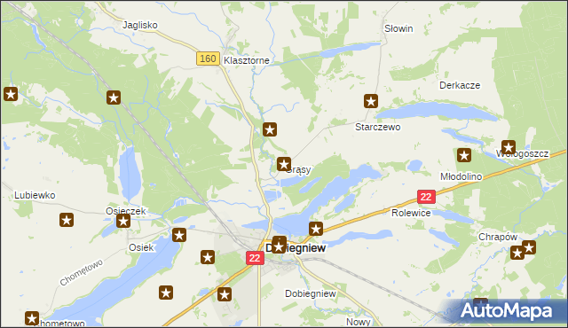 mapa Grąsy, Grąsy na mapie Targeo