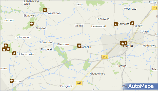 mapa Grocholin, Grocholin na mapie Targeo