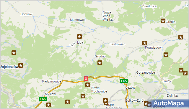 mapa Grudno, Grudno na mapie Targeo