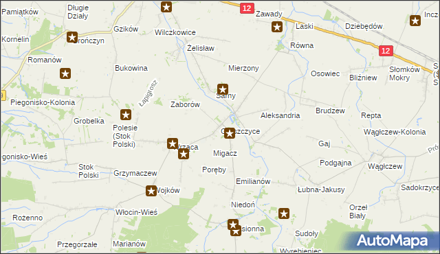 mapa Gruszczyce, Gruszczyce na mapie Targeo