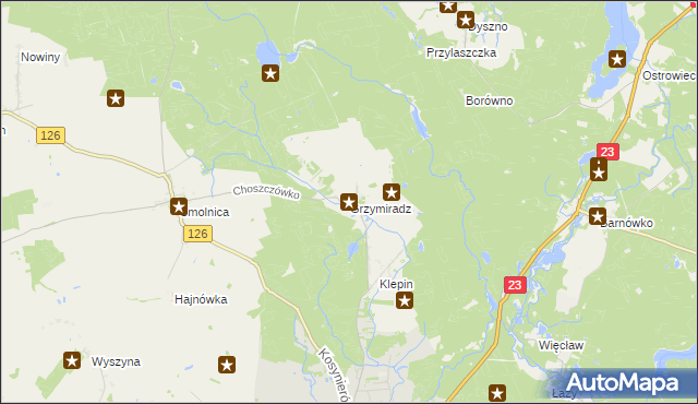 mapa Grzymiradz, Grzymiradz na mapie Targeo