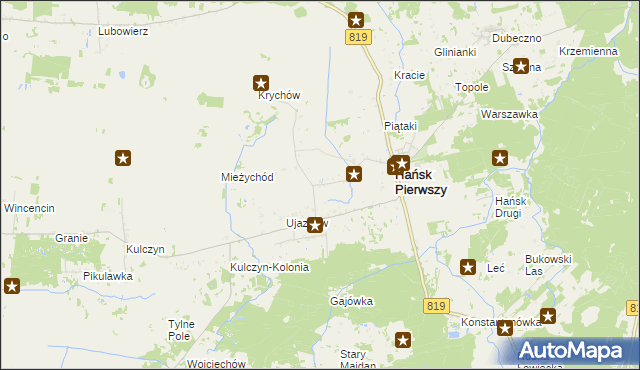 mapa Hańsk-Kolonia, Hańsk-Kolonia na mapie Targeo