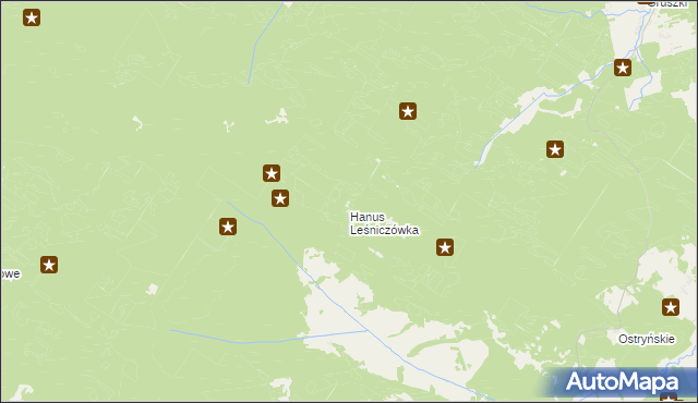 mapa Hanus Gajówka, Hanus Gajówka na mapie Targeo