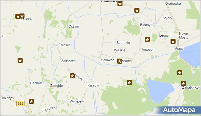 mapa Hołowno, Hołowno na mapie Targeo