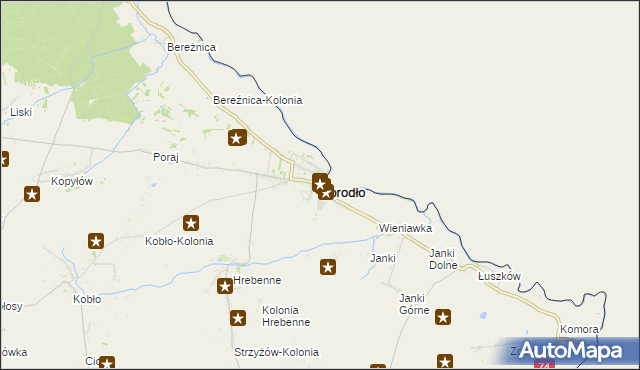 mapa Horodło, Horodło na mapie Targeo