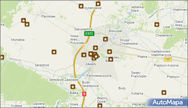 mapa Iłża, Iłża na mapie Targeo