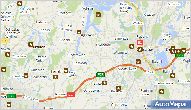 mapa Iskrzyczyn, Iskrzyczyn na mapie Targeo