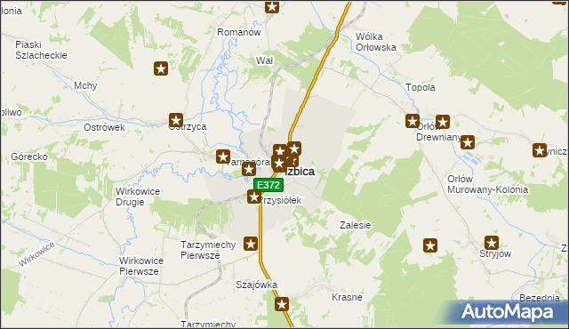 mapa Izbica powiat krasnostawski, Izbica powiat krasnostawski na mapie Targeo